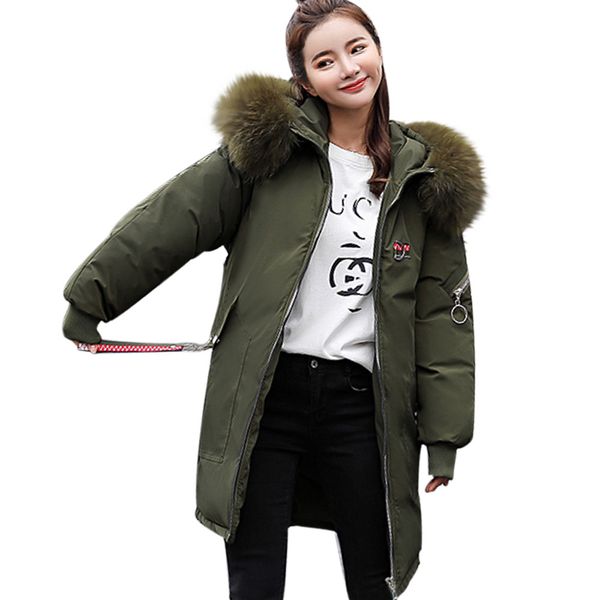 winter parkas women winter nice female coat overcoat casual green zip thick jacket women long hooded fur outwear lady cazadora, Black
winter parkas women winter nice female coat overcoat casual green zip thick jacket women long hooded fur outwear lady cazadora, Black