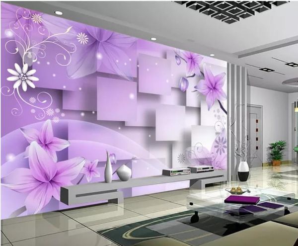 custom any size p 3d murals wallpaper for living room purple warm flower tv background wall
custom any size p 3d murals wallpaper for living room purple warm flower tv background wall