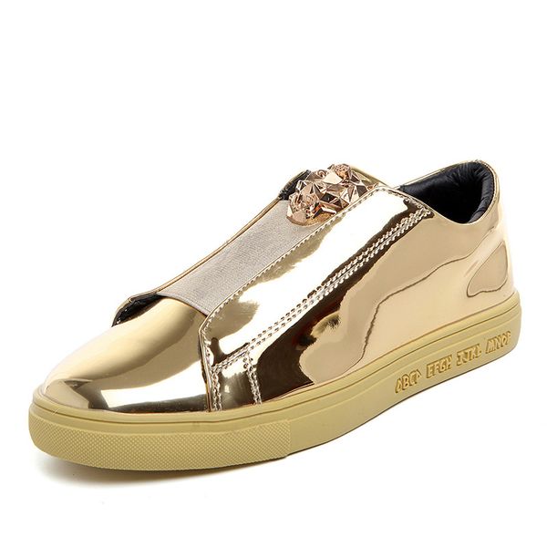 2020 new gold silver black blue leather casual shoes men bling couple shoes glossy pu leather sneakers outdoor male footwear
2020 new gold silver black blue leather casual shoes men bling couple shoes glossy pu leather sneakers outdoor male footwear