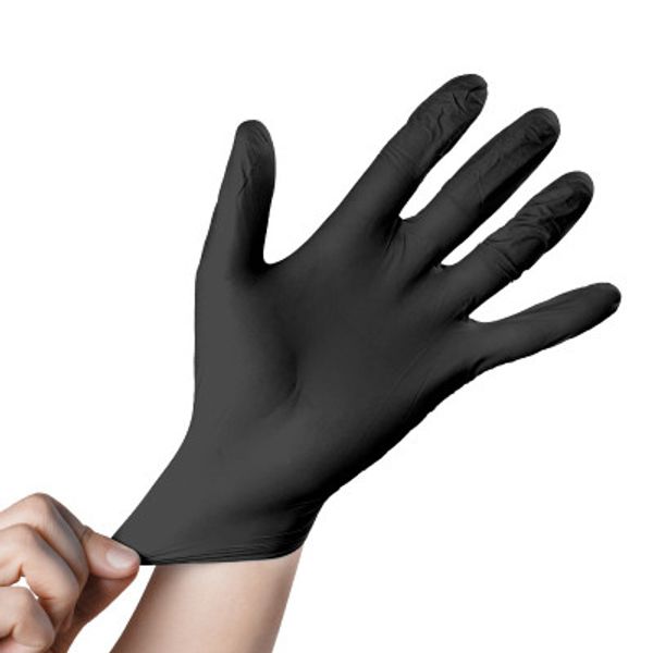 100pcs black nitrile disposable gloves anti-skid acid and alkali catering housework baking protection
100pcs black nitrile disposable gloves anti-skid acid and alkali catering housework baking protection