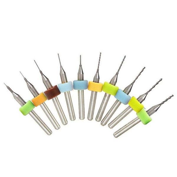 10pcs tungsten steel carbide pcb cnc micro drill bit set rotary milling 0.1-1.2mm tool accessories
10pcs tungsten steel carbide pcb cnc micro drill bit set rotary milling 0.1-1.2mm tool accessories