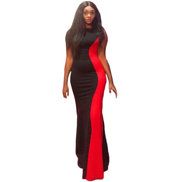 color block patchwork maxi dress women crew neck summer sleeveless club party long beach dress n19.7-2111, White;black
color block patchwork maxi dress women crew neck summer sleeveless club party long beach dress n19.7-2111, White;black