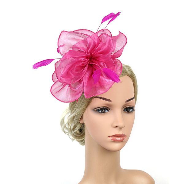 women organza accessories hair clip fashion flower elegant headband fascinator headdress wedding party church hat cocktail
women organza accessories hair clip fashion flower elegant headband fascinator headdress wedding party church hat cocktail