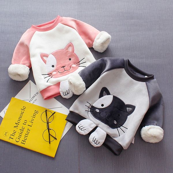 baby girls boys winter sweatshirt toddler kids cartoon cat print thick warm pullover children hooded sweatshirt clothes, Black
baby girls boys winter sweatshirt toddler kids cartoon cat print thick warm pullover children hooded sweatshirt clothes, Black