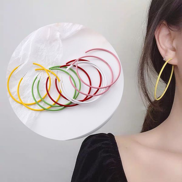 anti-allergy s925 pin pink yellow red green white big hoop earrings for women opening thin minimalist big hoop earring for girl, Golden;silver
anti-allergy s925 pin pink yellow red green white big hoop earrings for women opening thin minimalist big hoop earring for girl, Golden;silver