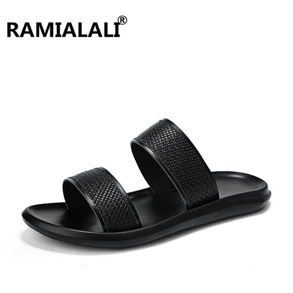 cow leather men sandals fashion slip on breathable male beach sandals shoes genuine leather gladiator beach men, Black
cow leather men sandals fashion slip on breathable male beach sandals shoes genuine leather gladiator beach men, Black