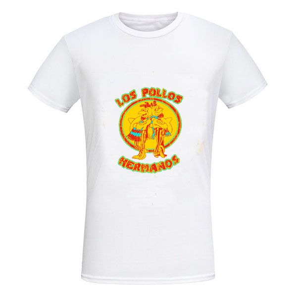 breaking bad los pollos breaking bad printed men's t-shirt short sleeve, White;black
breaking bad los pollos breaking bad printed men's t-shirt short sleeve, White;black