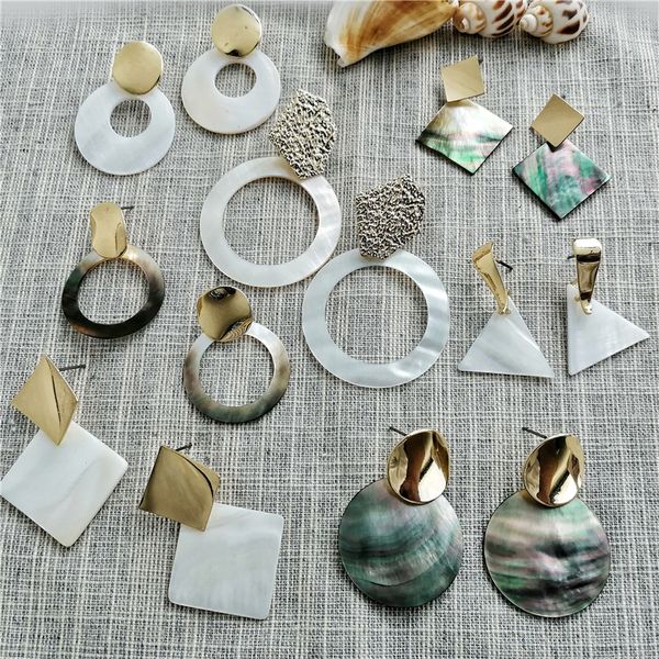 17km 9 oversize geometric shell earrings for woman 2019 fashion big gold drop round dangle earring wedding boho korean jewelry, Silver
17km 9 oversize geometric shell earrings for woman 2019 fashion big gold drop round dangle earring wedding boho korean jewelry, Silver