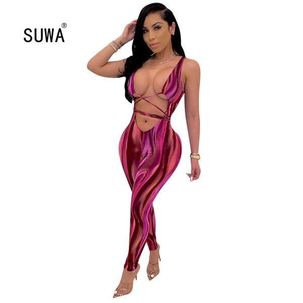 suwa night club fashion hollow-out bandage sheath long jumpsuit deep v neck sleeveless rompers summer femme catsuit, Black;white
suwa night club fashion hollow-out bandage sheath long jumpsuit deep v neck sleeveless rompers summer femme catsuit, Black;white