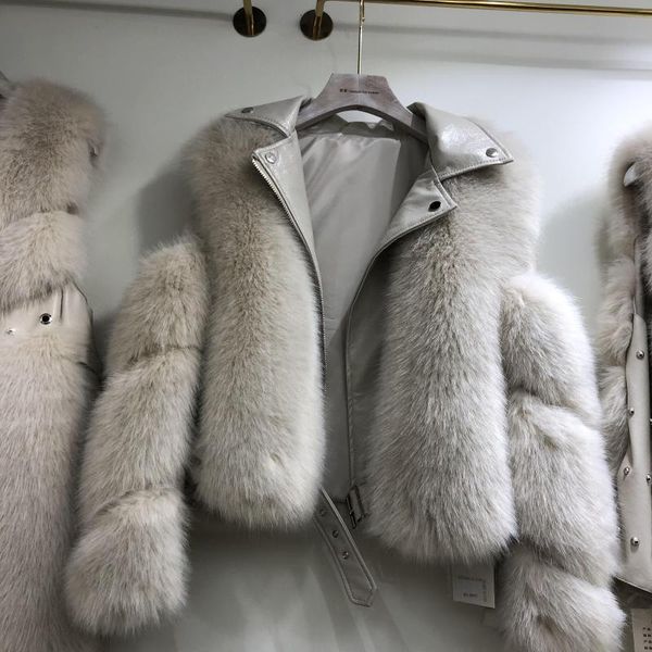 fur jacket wonen 2020 new winter faux fur panel long-sleeve zip-up short locomotive jacket women's coat, Black
fur jacket wonen 2020 new winter faux fur panel long-sleeve zip-up short locomotive jacket women's coat, Black
