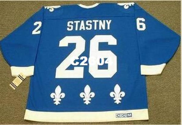 men #26 peter stastny quebec nordiques 1988 ccm vintage retro home hockey jersey or custom any name or number retro jersey, Black;red
men #26 peter stastny quebec nordiques 1988 ccm vintage retro home hockey jersey or custom any name or number retro jersey, Black;red