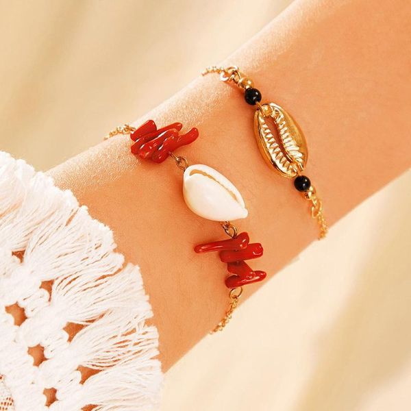 b1022 europe and america selling new style vacation style bead shell bracelet set-style popular ornament accessories, Silver
b1022 europe and america selling new style vacation style bead shell bracelet set-style popular ornament accessories, Silver