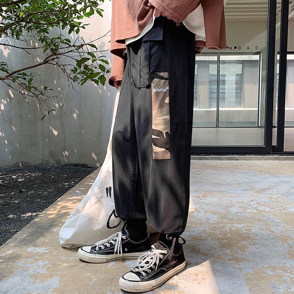 autumn casual pants men fashion camo stitching joggers pants man streetwear wild hip hop loose straight sweatpants male, Black
autumn casual pants men fashion camo stitching joggers pants man streetwear wild hip hop loose straight sweatpants male, Black