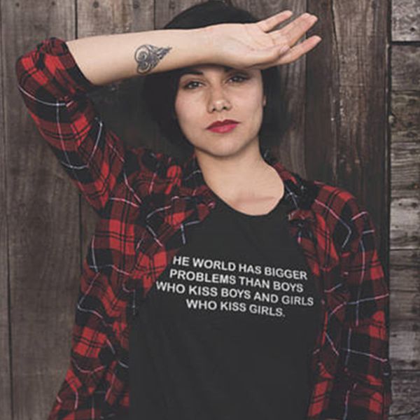 the world has bigger problems than boys who kiss boys girls women t shirts graphic tees tshirt women young girls clothing, White
the world has bigger problems than boys who kiss boys girls women t shirts graphic tees tshirt women young girls clothing, White