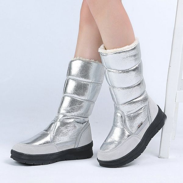 women boots 2019 bling snow boots winter shoes woman platform botas mujer winter heels mid-calf female, Black
women boots 2019 bling snow boots winter shoes woman platform botas mujer winter heels mid-calf female, Black