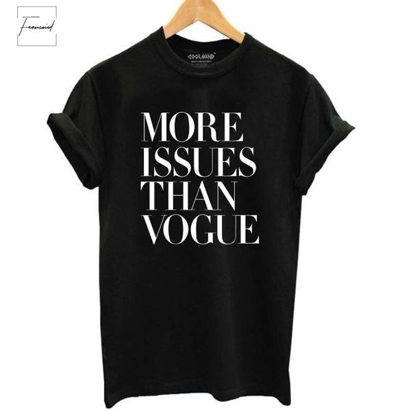 cotton t shirt more issues than vogue printed casual comfortable tshirt women womens o neck women shirts, White
cotton t shirt more issues than vogue printed casual comfortable tshirt women womens o neck women shirts, White