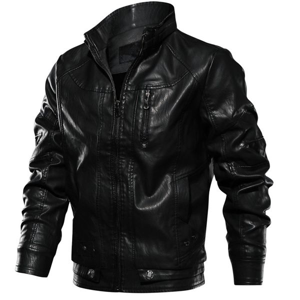 2019 new pu jacket men leather coats motorcycle jackets slim fit windbreaker fashion male outerwear brand clothing eu size coat, Black
2019 new pu jacket men leather coats motorcycle jackets slim fit windbreaker fashion male outerwear brand clothing eu size coat, Black