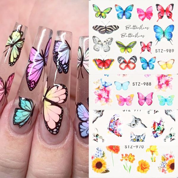 stickers & decals 1pcs butterfly design nail water transfer sliders flower cat art foil manicure decorations ntstz970-993, Black
stickers & decals 1pcs butterfly design nail water transfer sliders flower cat art foil manicure decorations ntstz970-993, Black