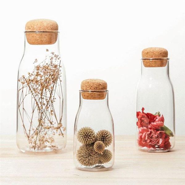 600ml kitchen transparent glass storage tank flower dried sealed fruit grains storage container with cork home a35 
600ml kitchen transparent glass storage tank flower dried sealed fruit grains storage container with cork home a35