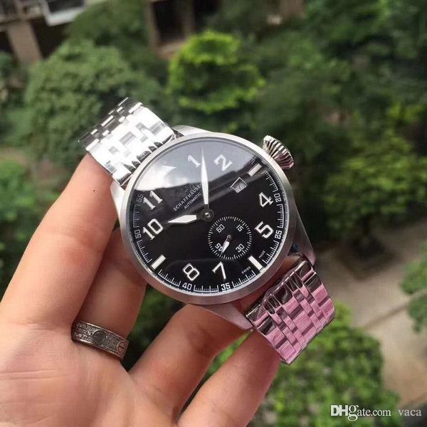 new pilot version 42mm men's fully automatic mechanical watch. equipped with self-moving movement. 316 stainless steel watc, Slivery;brown
new pilot version 42mm men's fully automatic mechanical watch. equipped with self-moving movement. 316 stainless steel watc, Slivery;brown
