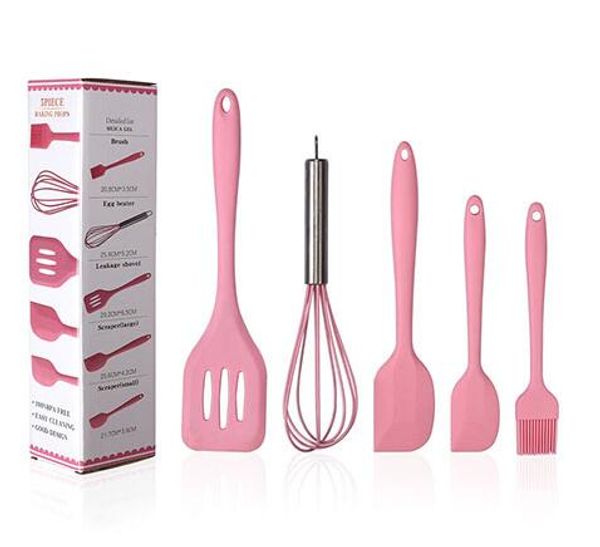 cooking tool set 5pcs food grade silicone spatula oil brush eggbeater pastry bread cake baking home kitchen set gadget
cooking tool set 5pcs food grade silicone spatula oil brush eggbeater pastry bread cake baking home kitchen set gadget