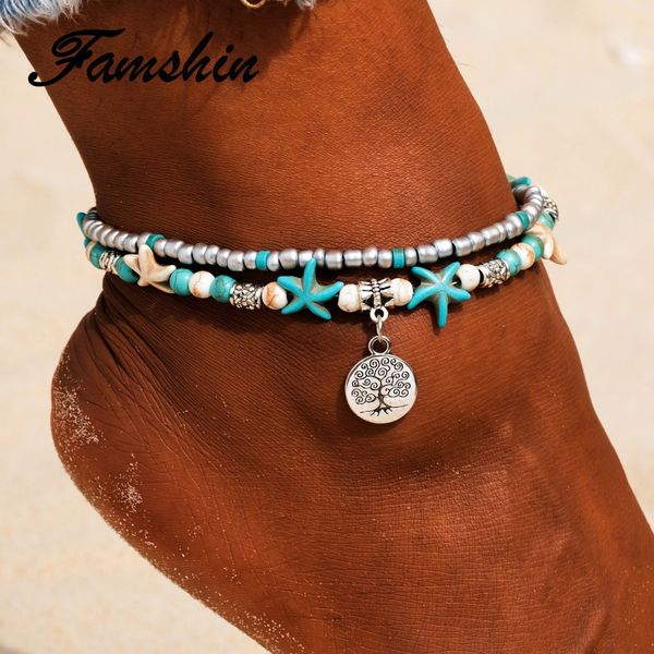 famshin bohemia tree of life beads starfish beach anklet multi layer yoga leg bracelet anklet sandals summer charms jewelry, Red;blue
famshin bohemia tree of life beads starfish beach anklet multi layer yoga leg bracelet anklet sandals summer charms jewelry, Red;blue