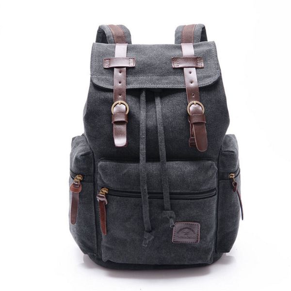 vintage retro canvas backpack travel casual leather bags for both women and men bookbag for teen girls and boys 4 color
vintage retro canvas backpack travel casual leather bags for both women and men bookbag for teen girls and boys 4 color