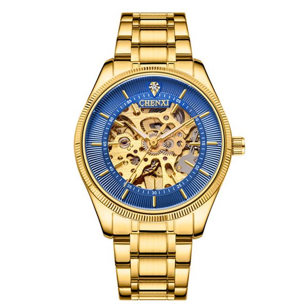 chenxi automatic movement wristwatch hollow out skeleton dial 001 stainless steel buckle stainless steel strap folding buckle watches, Slivery;brown
chenxi automatic movement wristwatch hollow out skeleton dial 001 stainless steel buckle stainless steel strap folding buckle watches, Slivery;brown