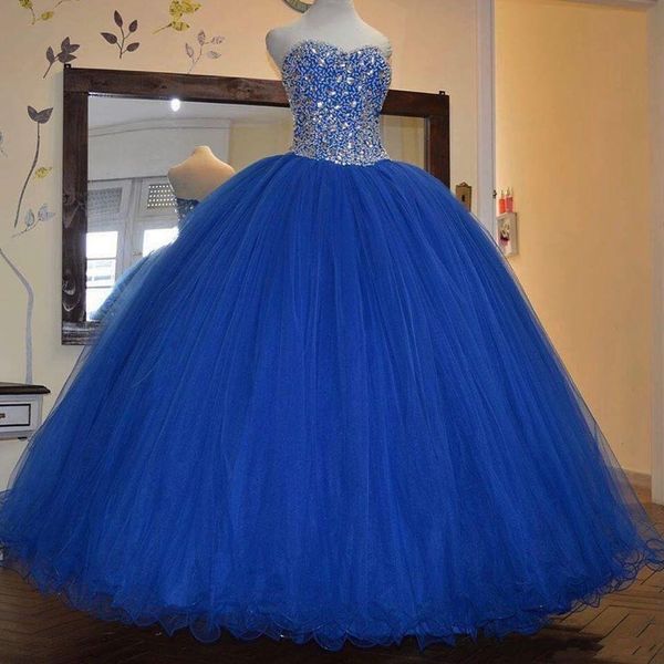sparkling royal blue ball gown quinceanera dresses beaded crystals floor length tulle formal dress vestidos robe de soiree abendkleider, Blue;red
sparkling royal blue ball gown quinceanera dresses beaded crystals floor length tulle formal dress vestidos robe de soiree abendkleider, Blue;red
