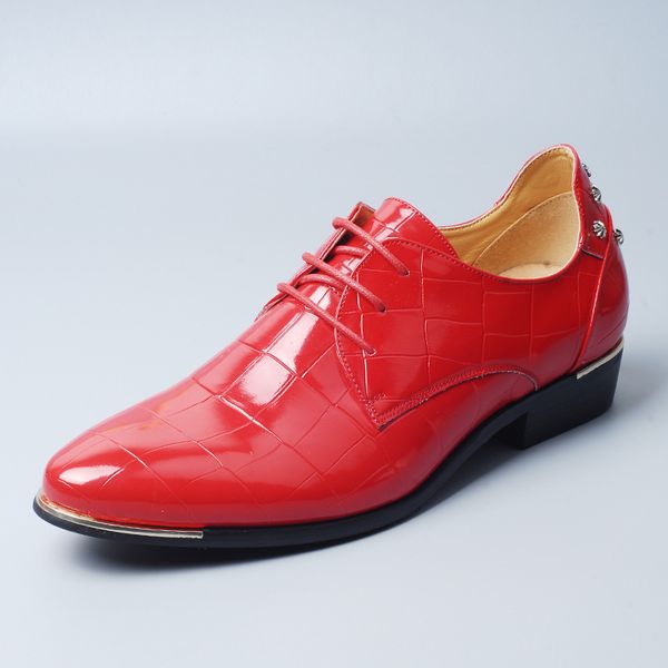 fashion rivets big size 48 patent leather men formal shoes mens red dress shoes classic mens oxfords shoes schuhe herren business, Black
fashion rivets big size 48 patent leather men formal shoes mens red dress shoes classic mens oxfords shoes schuhe herren business, Black
