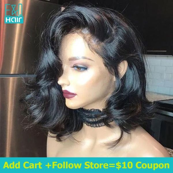 8-16 inch lace front human hair wigs for women short bob wave lace front wig pre plucked brazilian remy hair 13x6 wig, Black;brown
8-16 inch lace front human hair wigs for women short bob wave lace front wig pre plucked brazilian remy hair 13x6 wig, Black;brown