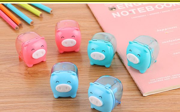 Pencil Sharpeners Pig Animal Shape Cute Learning Stationery Pencil Sharpener Creative Student Prize Mini Pig Pencil Sharpener Student Gifts