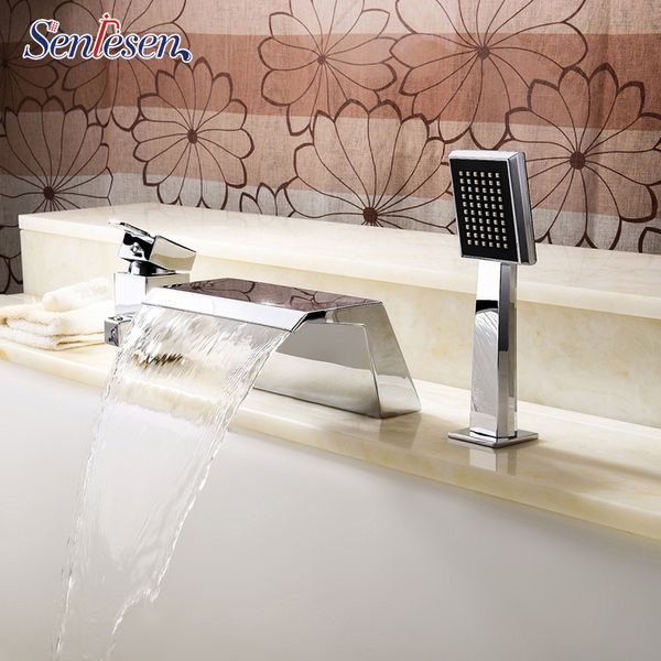 senlesen bathtub faucet chrome polish single handle waterfall spout w/ abs hand shower for bathroom tub shower mixer taps
senlesen bathtub faucet chrome polish single handle waterfall spout w/ abs hand shower for bathroom tub shower mixer taps
