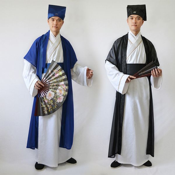 chinese folk ancient scholar costume men national tang dynasty hanfu robe traditional student clothes tv film performance wear, Black;red
chinese folk ancient scholar costume men national tang dynasty hanfu robe traditional student clothes tv film performance wear, Black;red