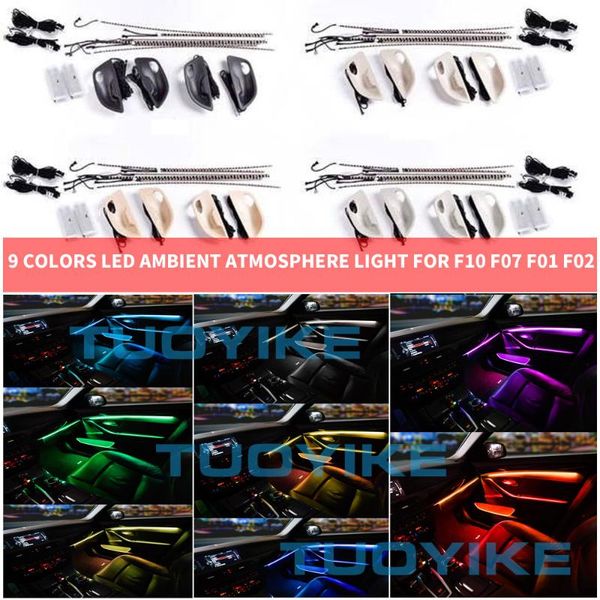 car interior decorative led ambient 4 door bowl foot light stripe atmosphere 9 color for 5/ gt/7 series f10 f18 f07 f01 f02
car interior decorative led ambient 4 door bowl foot light stripe atmosphere 9 color for 5/ gt/7 series f10 f18 f07 f01 f02