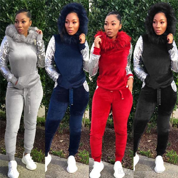 womens two piece pants european and american plush hat sequined binding slim two piece nightclub sets long sleeve apparel, White
womens two piece pants european and american plush hat sequined binding slim two piece nightclub sets long sleeve apparel, White