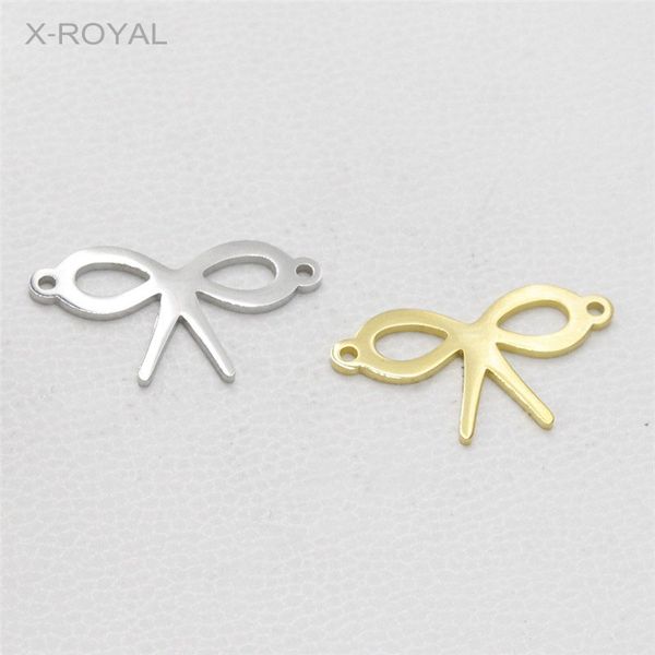 x-royal 10pcs/lot geometric bowknot bracelet charm connectors stainless steel diy jewelry findings necklace pendant connectors, Blue;slivery
x-royal 10pcs/lot geometric bowknot bracelet charm connectors stainless steel diy jewelry findings necklace pendant connectors, Blue;slivery