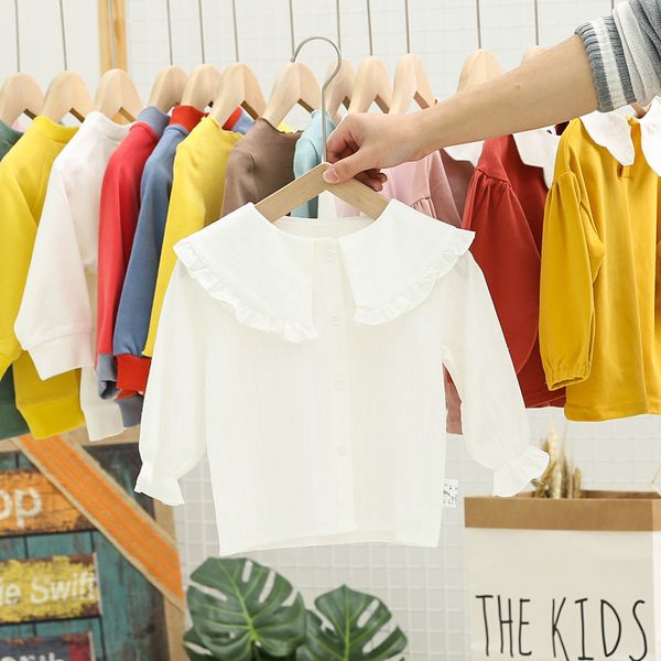 spring fall girl kids clothing shirt pet pan collar white lolita long sleeve shirt girl soft 100% cotton shirt, Blue
spring fall girl kids clothing shirt pet pan collar white lolita long sleeve shirt girl soft 100% cotton shirt, Blue
