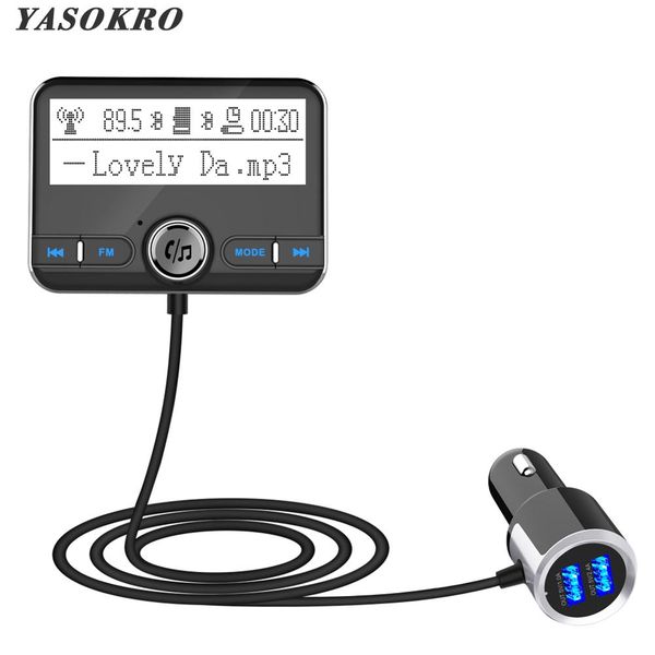 yasokro bluetooth fm transmitter wireless car fm modulator car mp3 player kit handsbluetooth charger with lcd display
yasokro bluetooth fm transmitter wireless car fm modulator car mp3 player kit handsbluetooth charger with lcd display