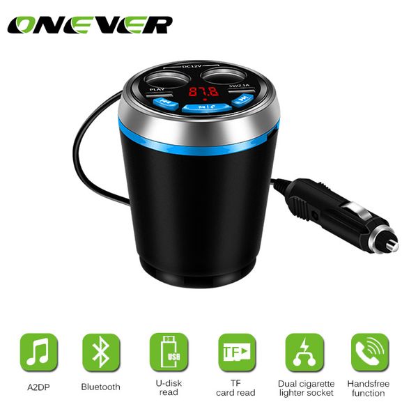 onever bluetooth fm transmitter car music mp3 player hands car kit cup holder cigarette lighter usb power adapter splitter
onever bluetooth fm transmitter car music mp3 player hands car kit cup holder cigarette lighter usb power adapter splitter