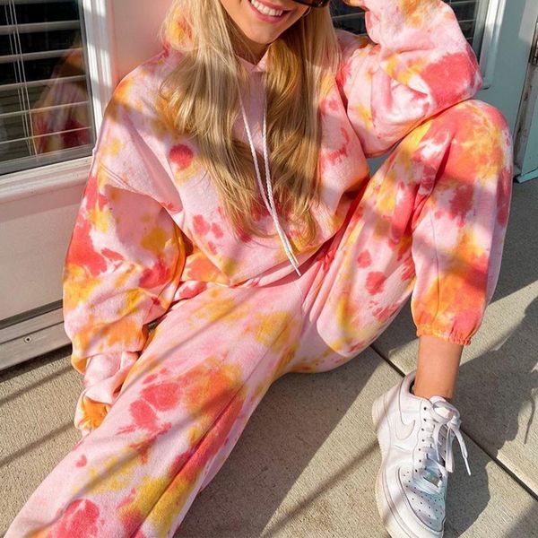 2020 tie dye tracksuit suits women print two-piece set long sleeve loose elastic waist long pants women homewear sweatshirt, White;red
2020 tie dye tracksuit suits women print two-piece set long sleeve loose elastic waist long pants women homewear sweatshirt, White;red
