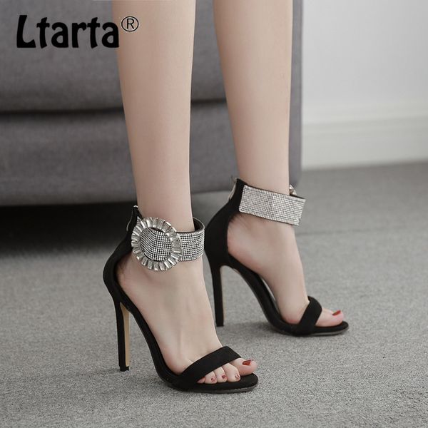 ltarta 2020 summer fashion suede hollow stiletto women's shoes rhinestone high heel plus size open toe women's sandals zl, Black
ltarta 2020 summer fashion suede hollow stiletto women's shoes rhinestone high heel plus size open toe women's sandals zl, Black