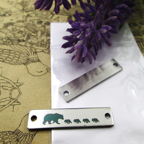 40pcs--"mama bear four cubs connector"stainless steel charms more style for choosing diy charms pendants for necklace, Bronze;silver
40pcs--"mama bear four cubs connector"stainless steel charms more style for choosing diy charms pendants for necklace, Bronze;silver