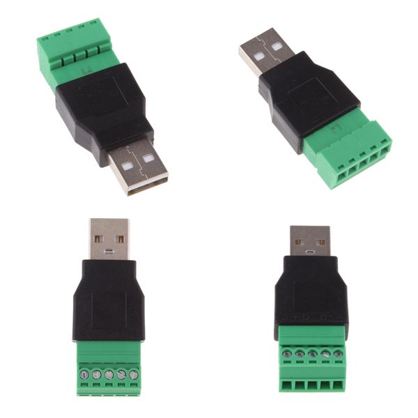 usb to 5pin screw adapter, 4pcs usb 2.0 type a male plug to 5 pin female screw shield terminal connectors
usb to 5pin screw adapter, 4pcs usb 2.0 type a male plug to 5 pin female screw shield terminal connectors
