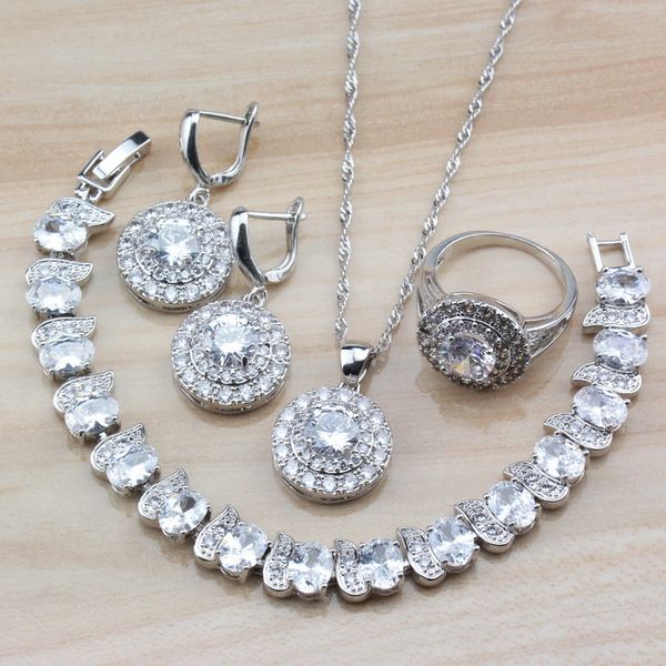 pure lovely wedding 925 silver round white zircon crystal jewelry sets for women costume independent gift box, Slivery;golden
pure lovely wedding 925 silver round white zircon crystal jewelry sets for women costume independent gift box, Slivery;golden