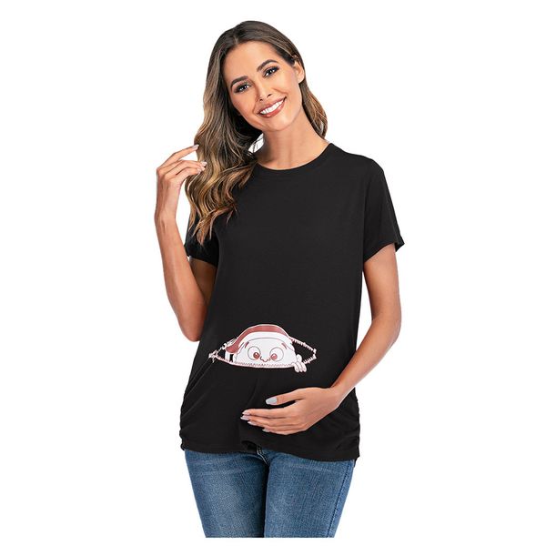 sagace women maternity maternity print round neck t-shirt sleeve loose maternity pregnant women breastfeeding summer, White
sagace women maternity maternity print round neck t-shirt sleeve loose maternity pregnant women breastfeeding summer, White