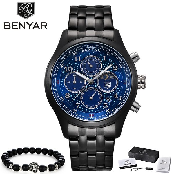 benyar 2019 quartz men's watches /sport watch men waterproof wristwatch mens watches relogio masculino, Slivery;brown
benyar 2019 quartz men's watches /sport watch men waterproof wristwatch mens watches relogio masculino, Slivery;brown