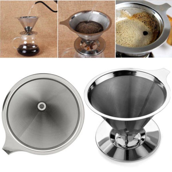 cone shaped stainless steel coffee dripper double layer mesh filter basket reusable cone shaped coffee filter
cone shaped stainless steel coffee dripper double layer mesh filter basket reusable cone shaped coffee filter