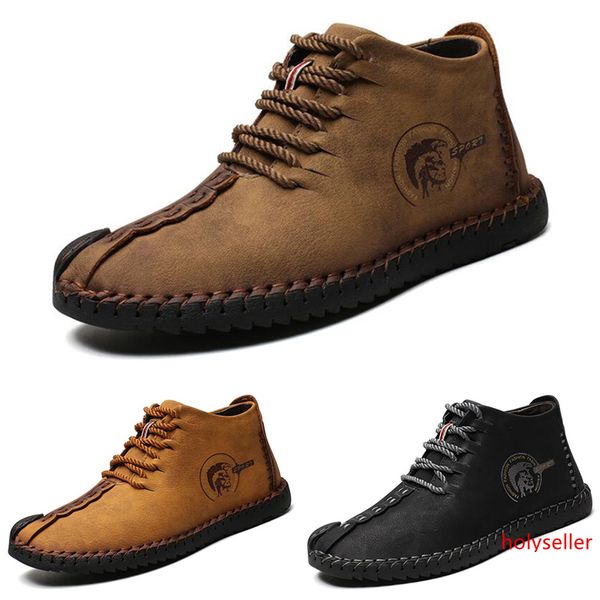 2020 fashion men s casual leather plus velvet shoes triple black brown light tan mens boots outdoor business walking main3 
2020 fashion men s casual leather plus velvet shoes triple black brown light tan mens boots outdoor business walking main3