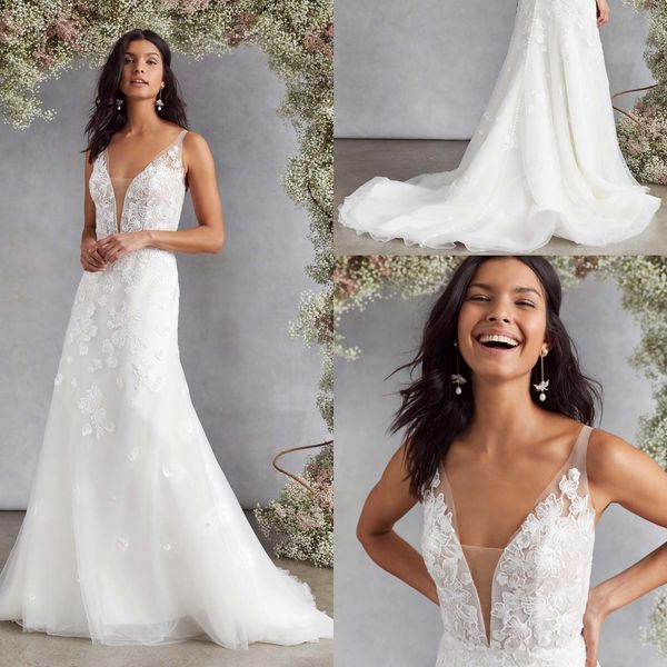 beautiful kellyfaetanini mermaid wedding dresses v neck sleeveless backless lace applique wedding gown sweep train robe de mariée, White
beautiful kellyfaetanini mermaid wedding dresses v neck sleeveless backless lace applique wedding gown sweep train robe de mariée, White